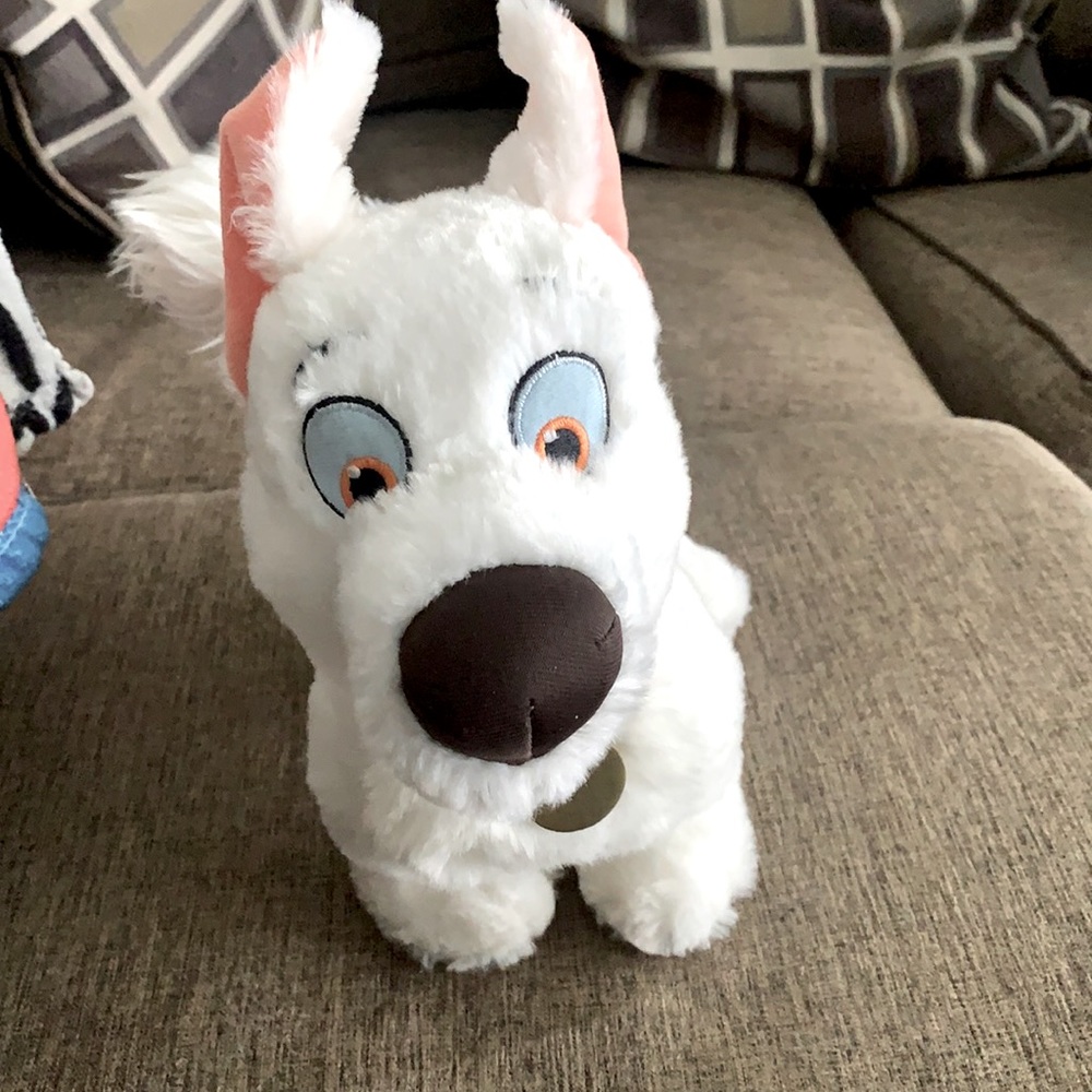 Disney Store Bolt Dog Stuffed Animal Plush Toy